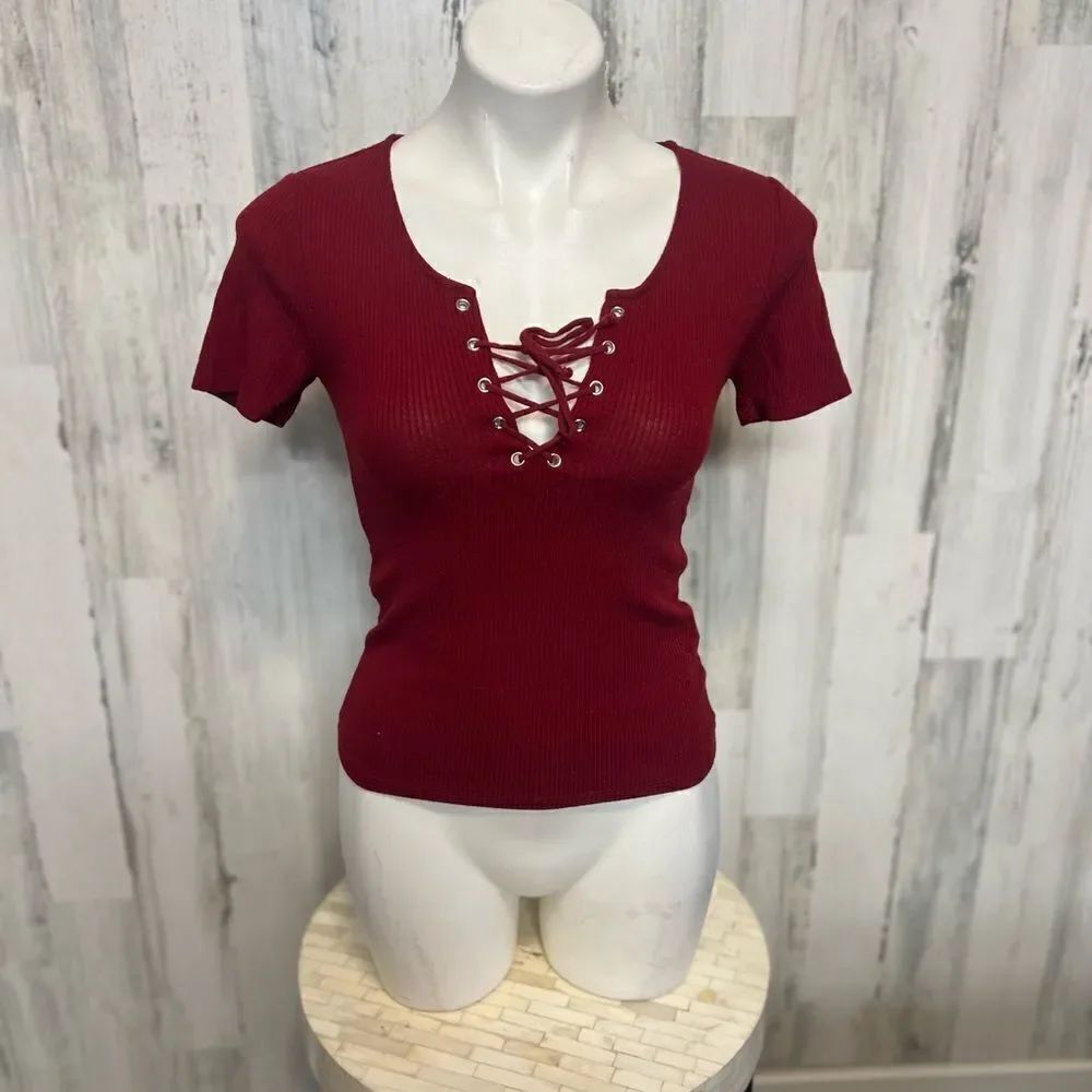 Burgundy top 